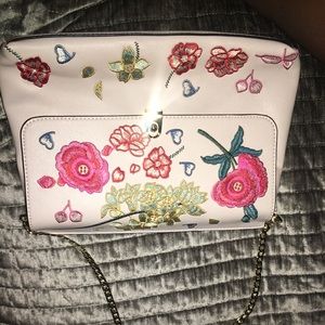 Top shop embroidered purse